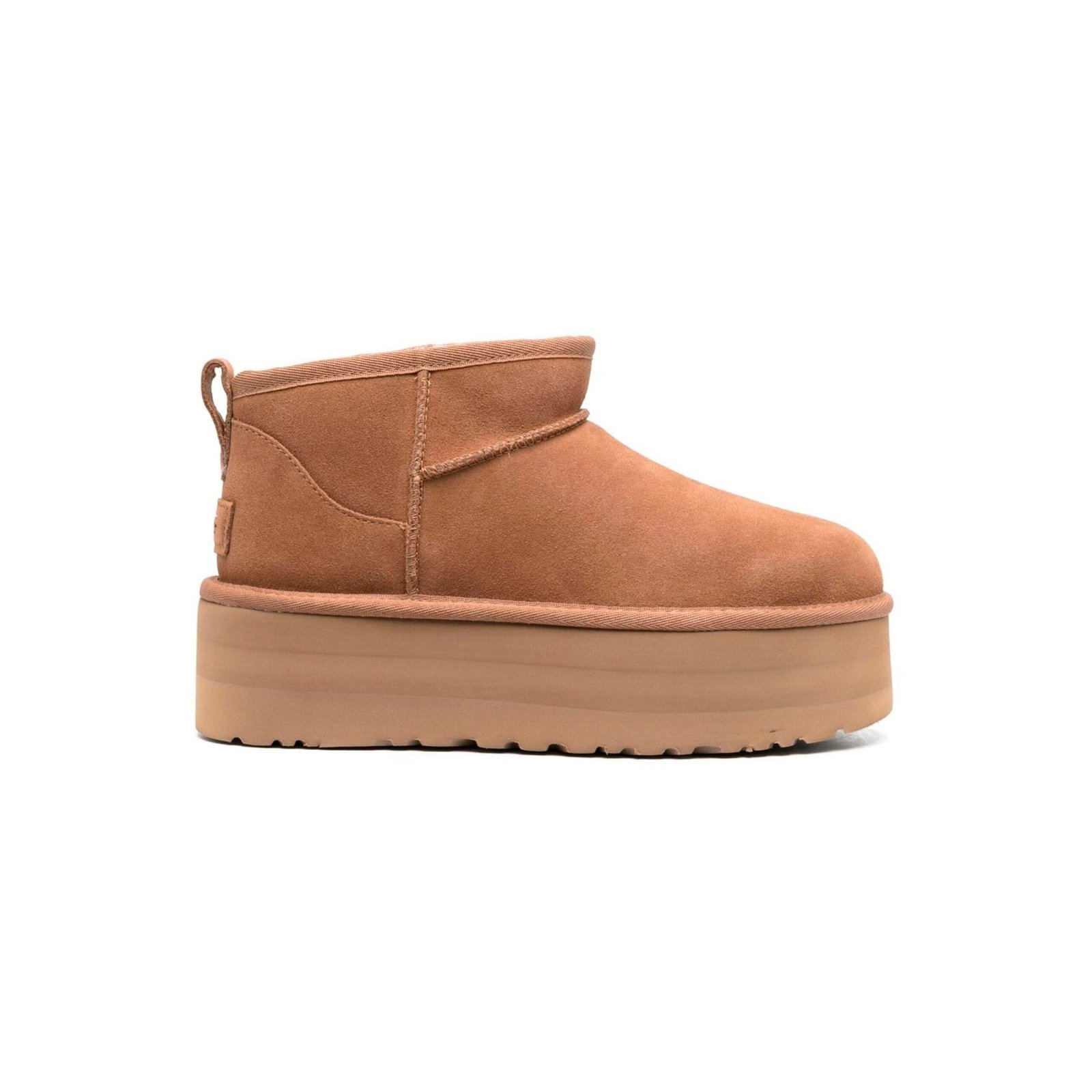 Arstore - UGG Stivaletto Classic Ultra Mini Platform Cammello Scamosciato - Camel