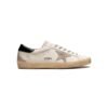 Golden Goose Sneakers Super-Star Pelle Bianco Nero Argento