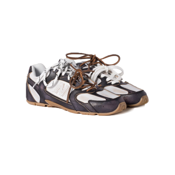 Arstore - New Balance 530 x Miu Miu Deco' Pelle di Vitello Nero Bianco Unisex Sneakers