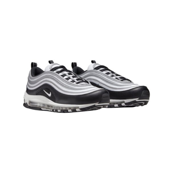 Arstore - Nike Air Max 97 Bianco Nero Argento Metallizzato Unisex Sneakers - White