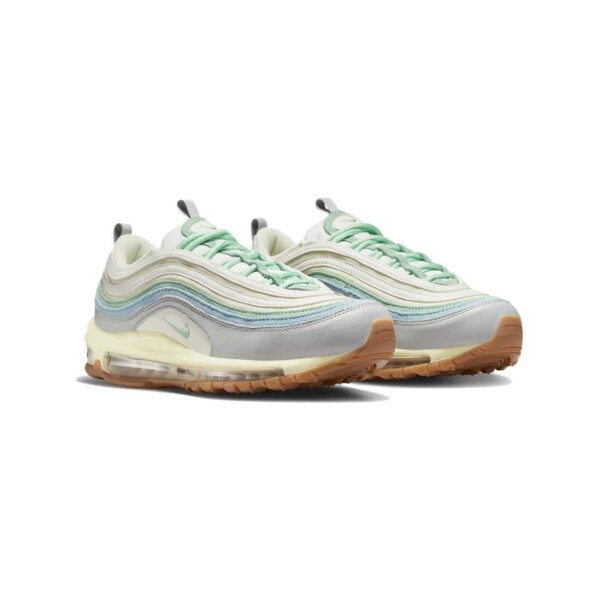 Arstore - Nike Air Max 97 Verde Smalto Vela Blu Usurato Unisex Sneakers - Blue