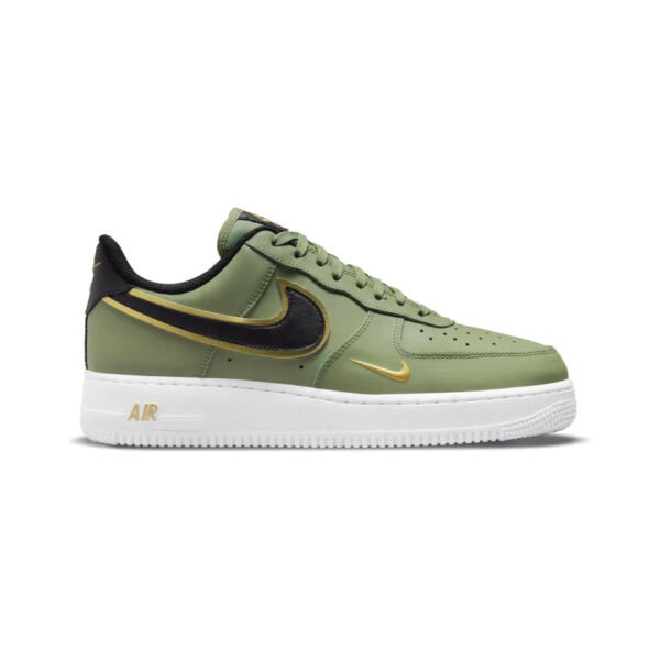 Arstore - Nike Air Force 1 Low Double Swoosh Oliva Oro Nero Unisex Sneakers - Black