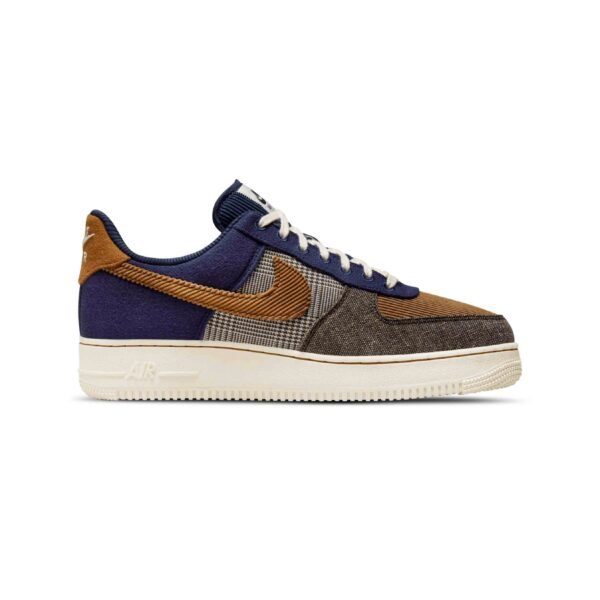 Arstore - Nike Air Force 1 '07 PRM Tweed Blu Notte Unisex Sneakers - Navy