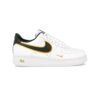 Arstore - Nike Air Force 1 Low Double Swoosh Bianco Oro Metallizzato Unisex Sneakers - White