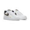 Arstore - Nike Air Force 1 Low Double Swoosh Bianco Oro Metallizzato Unisex Sneakers - White