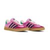 Arstore - Adidas Gazelle x Gucci Rosa Velluto Unisex Sneakers - Pink