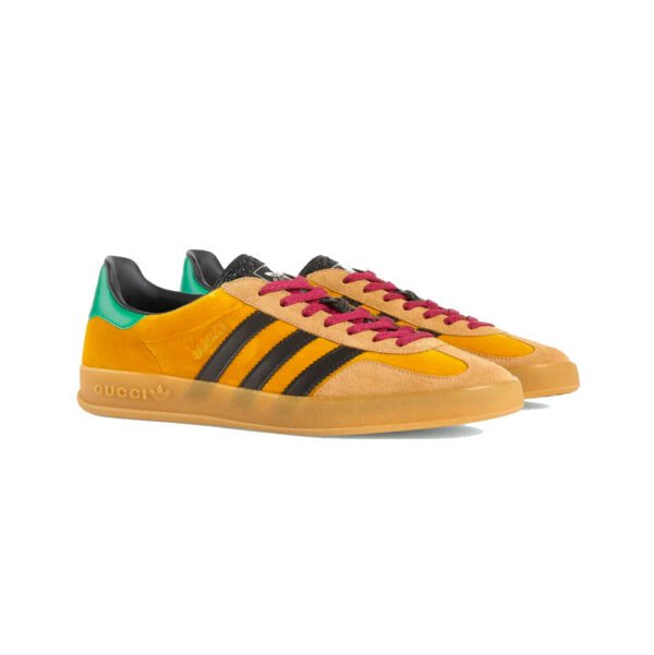 Arstore - Adidas Gazelle x Gucci Giallo Unisex Sneakers - Yellow