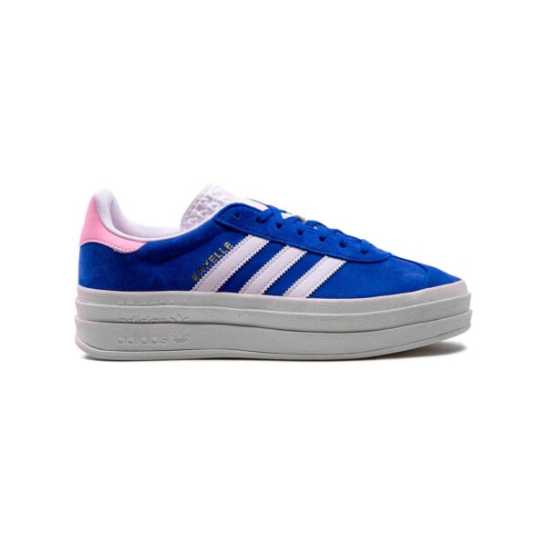Arstore - Adidas Originals Gazelle Bold Blu Lucido Rosa Sneakers Donna - Blue