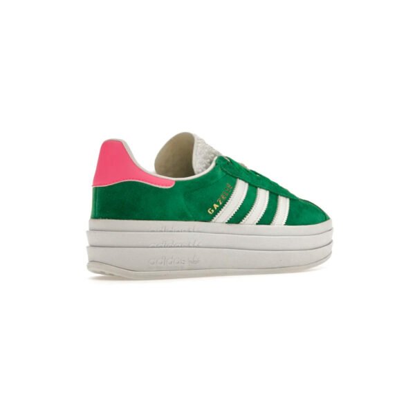 Arstore - Adidas Originals Gazelle Bold Verde Rosa Lucido Unisex Sneakers - Green