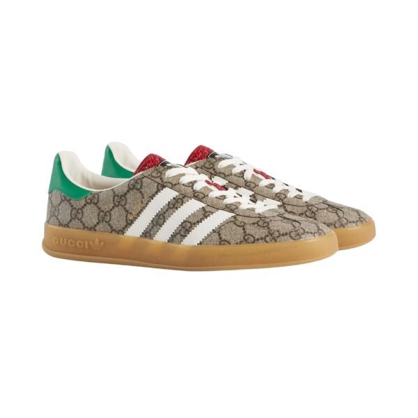 Arstore - Adidas Gazelle x Gucci GG Monogram Beige Unisex Sneakers
