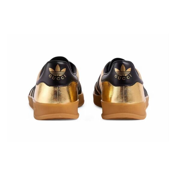 Arstore - Adidas Gazelle x Gucci Oro Metallizzato Unisex Sneakers - Gold