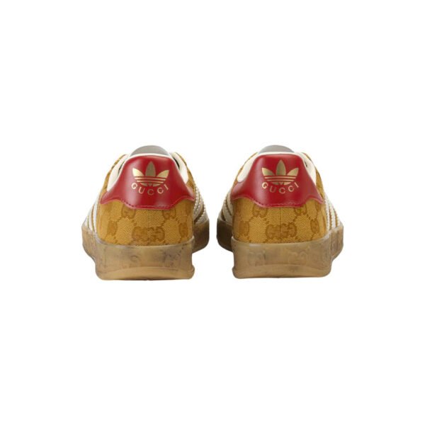 Arstore - Adidas Gazelle x Gucci GG Monogram Marrone Unisex Sneakers - Brown