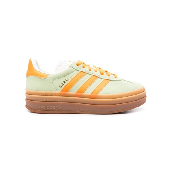Arstore - Adidas Originals Gazelle Bold Verde Chiaro Arancione Unisex Sneakers