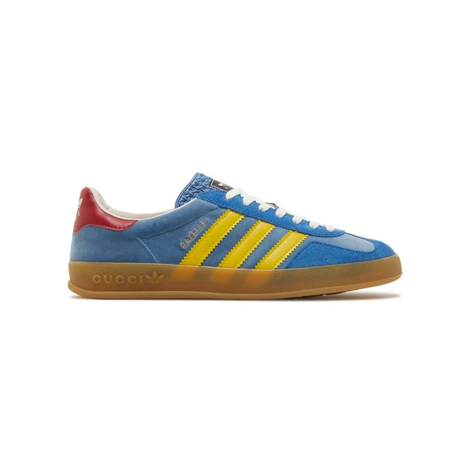 Arstore - Adidas Gazelle x Gucci Scamosciato Azzurro Unisex Sneakers - Blue