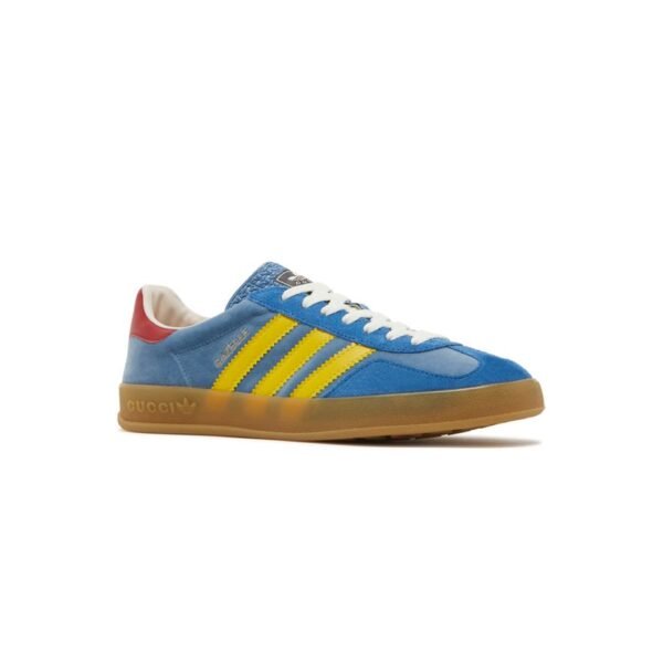 Arstore - Adidas Gazelle x Gucci Scamosciato Azzurro Unisex Sneakers - Blue