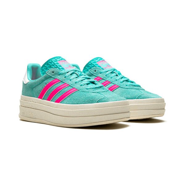 Arstore - Adidas Originals Gazelle Bold Flash Aqua Rosa Sneakers Unisex