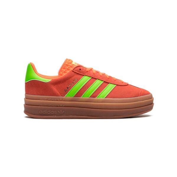 Arstore - Adidas Originals Gazelle Bold Arancione Verde Solare Sneakers Uomo/Donna - Green
