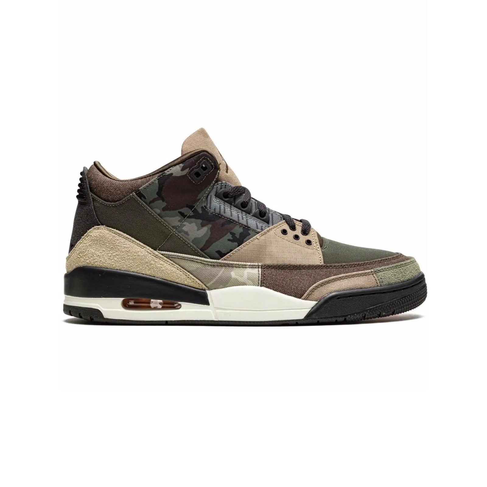 Arstore - Air Jordan 3 Patchwork Camo Unisex Sneakers