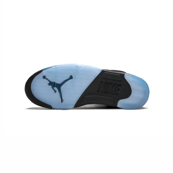 Arstore - Nike Air Jordan 5 Retro Pelle Nera Unisex Sneakers - Black