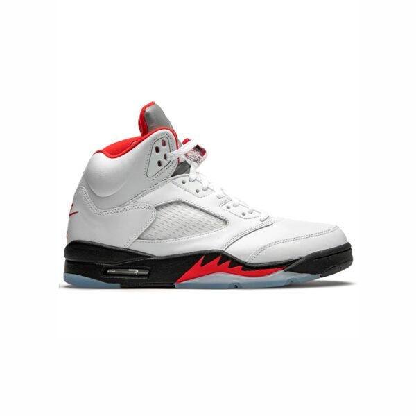 Arstore - Nike Air Jordan 5 Retro Fire Red Silver Tongue Unisex Sneakers