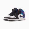Arstore - Nike Air Jordan 1 Mid Black Toe Grape Unisex Sneakers