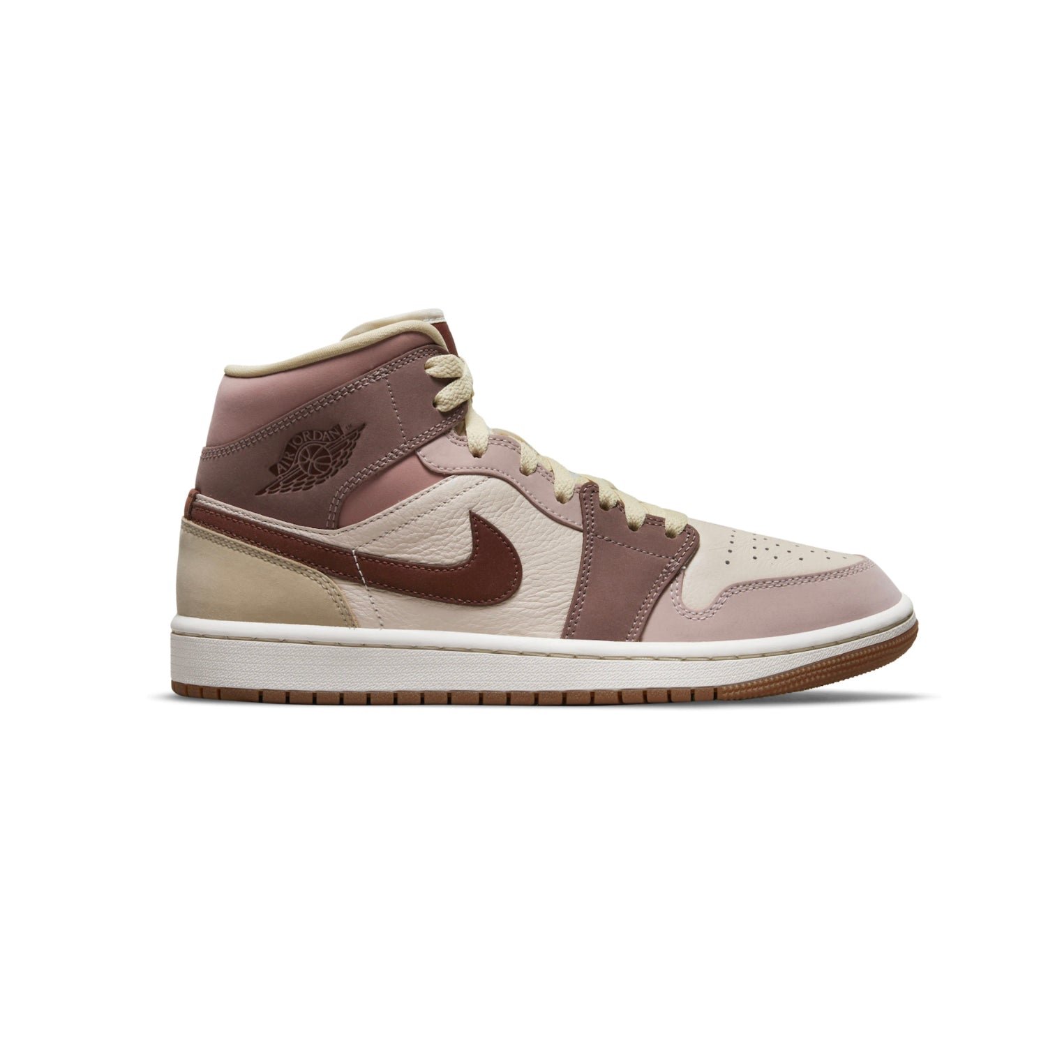 Arstore - Nike Air Jordan 1 Mid Dark Pony Smoky Mauve Unisex Sneakers - Beige