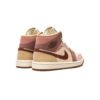 Arstore - Nike Air Jordan 1 Mid Dark Pony Smoky Mauve Unisex Sneakers - Beige