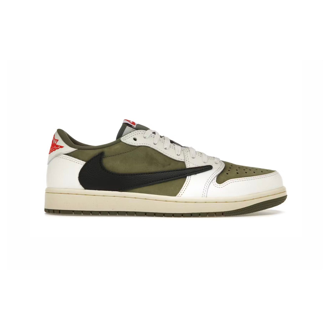 Arstore - Nike Air Jordan 1 Low x Travis Scott Medium Olive Unisex Sneakers - Green