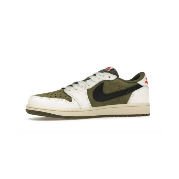 Arstore - Nike Air Jordan 1 Low x Travis Scott Medium Olive Unisex Sneakers - Green