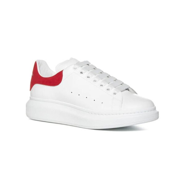 Arstore - Alexander McQueen Sneakers Oversized Bianche e Rosse in Pelle - White