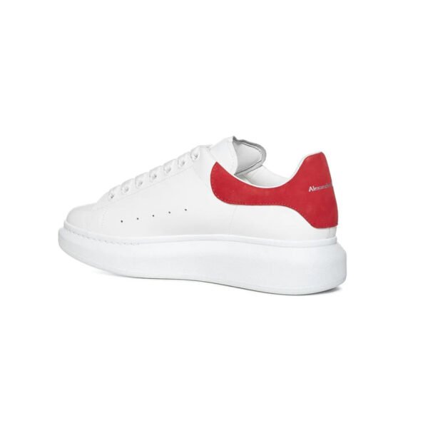 Arstore - Alexander McQueen Sneakers Oversized Bianche e Rosse in Pelle - White