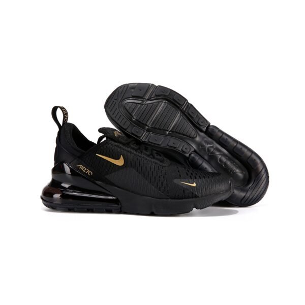 Arstore - Nike Air Max 270 Nero Oro Unisex Sneakers - Black
