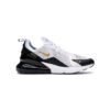 Arstore - Nike Air Max 270 Bianco Oro Metallizzato Nero Unisex Sneakers - Black