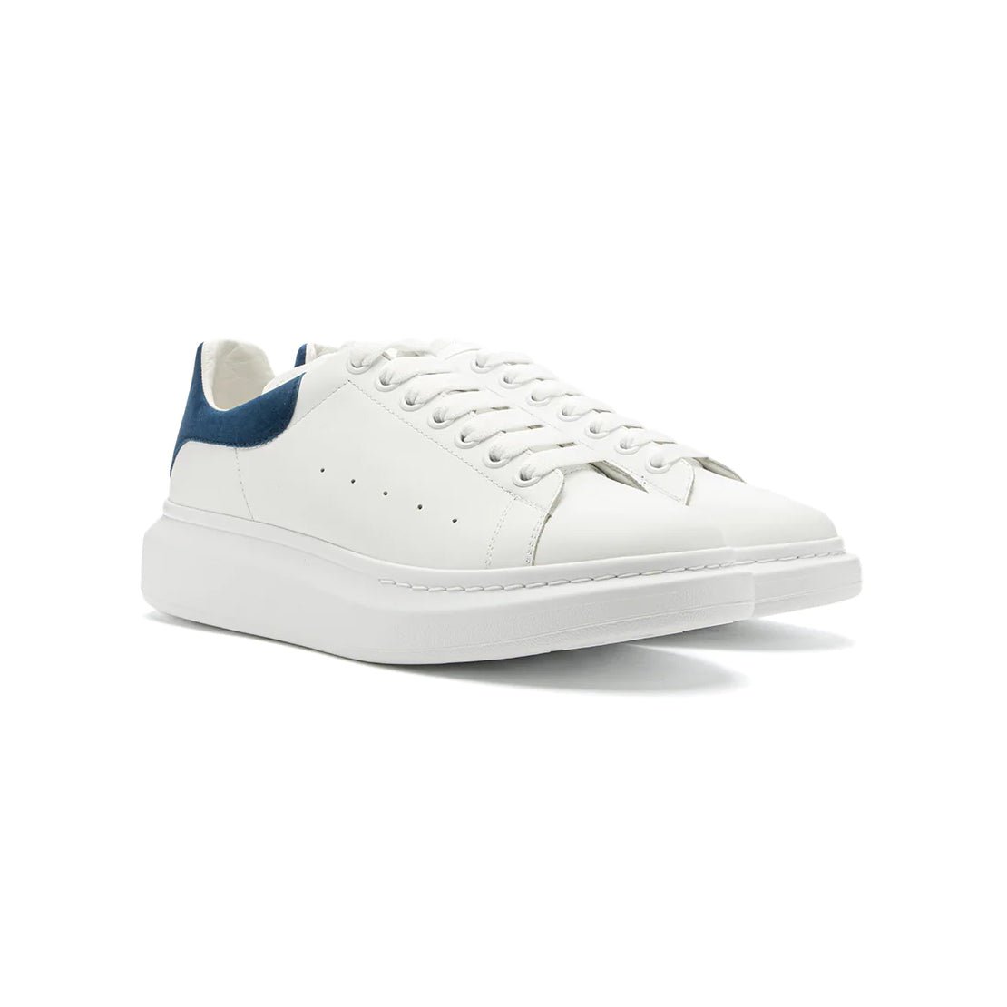 Arstore - Alexander McQueen Sneakers Oversized Bianche Blu Parigi in Pelle - White