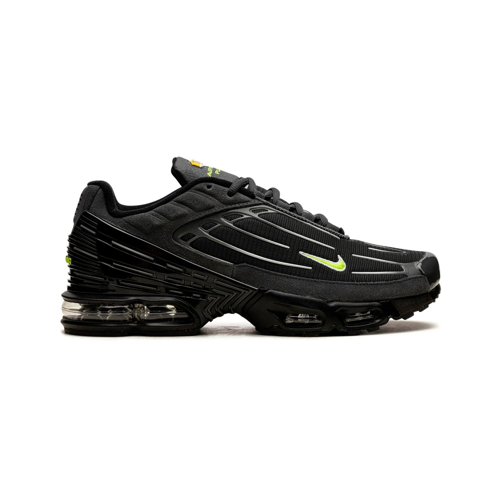 Arstore - Nike Air Max Plus 3 Nero Volt Unisex Sneakers - Black