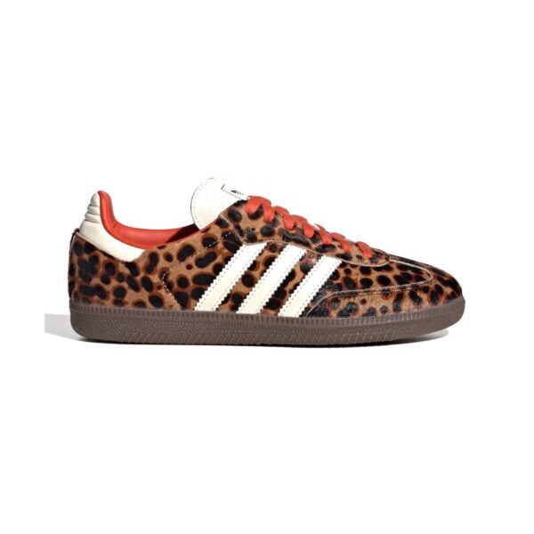 Arstore - Adidas Samba Leopard Pack Nero Intenso Rosso Usato Bianco Crema Sneakers Unisex - Black