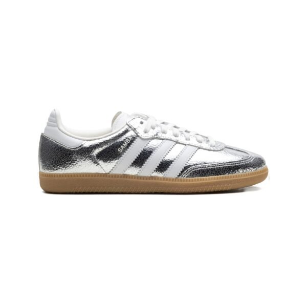 Arstore - Adidas Samba Silver Metallic Cracked Unisex Sneakers - Argento Metallizzato Screpolato