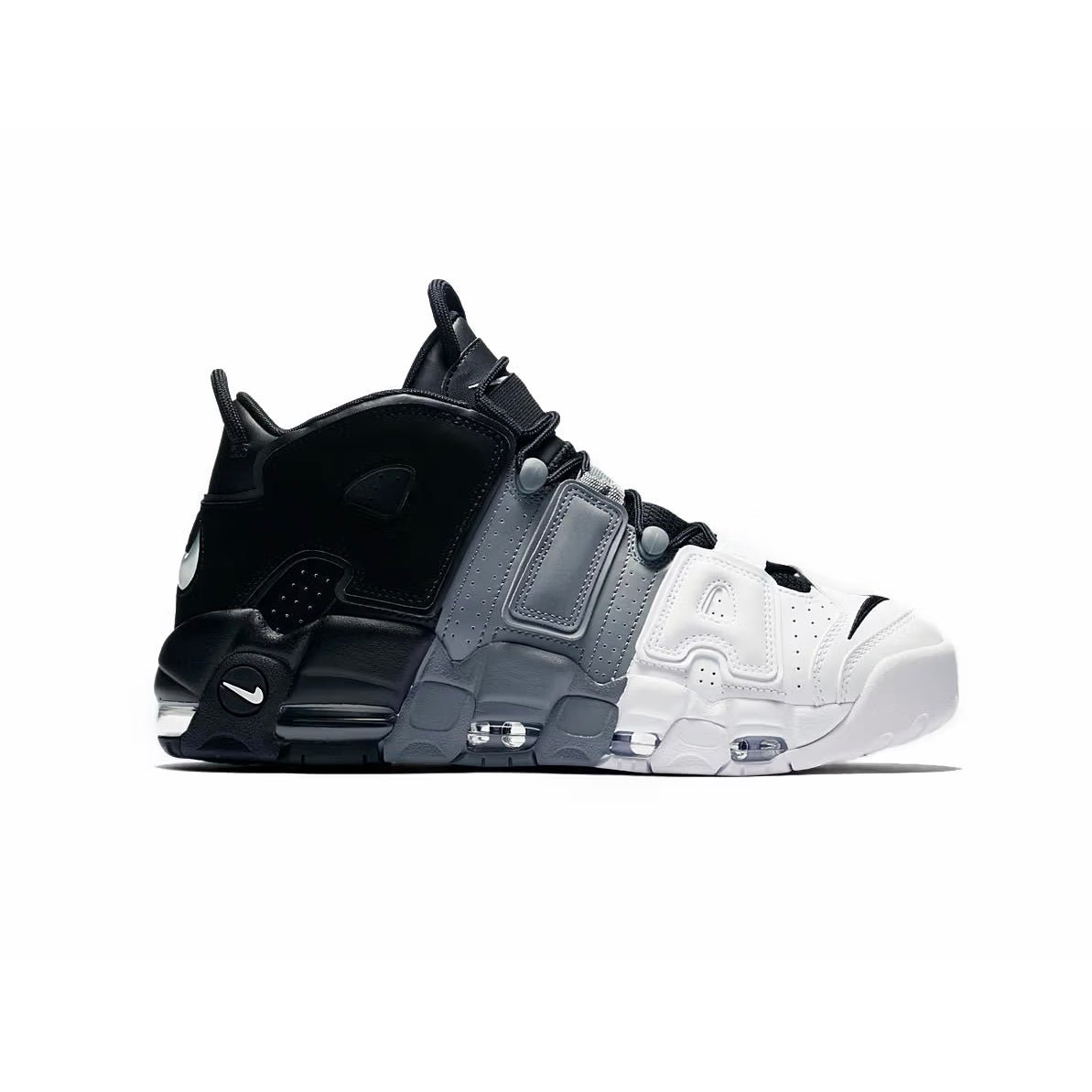 Arstore - Nike Air More Uptempo Tricolore Unisex Sneakers - Black