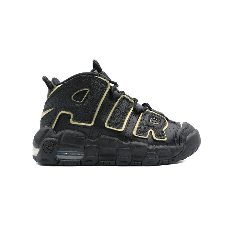 Arstore - Nike Air More Uptempo Nero Oro Metallico Bambino Sneakers - Black