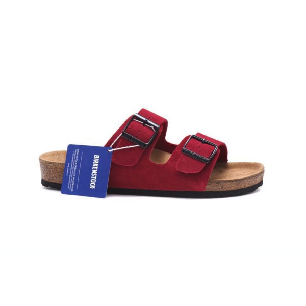 TCG - Birkenstock Arizona Sandali in Pelle Rosso Unisex - Red