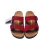 TCG - Birkenstock Arizona Sandali in Pelle Rosso Unisex - Red