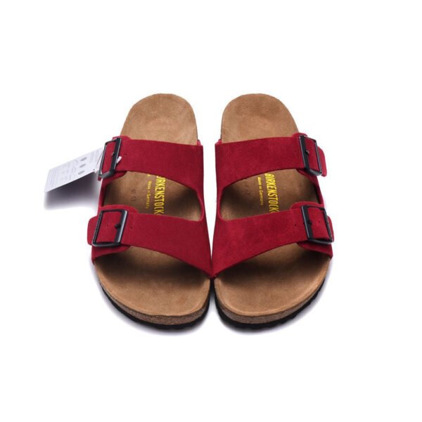TCG - Birkenstock Arizona Sandali in Pelle Rosso Unisex - Red