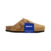 Arstore - Birkenstock Boston Zoccoli Scamosciati Oro Caffè Unisex - Gold
