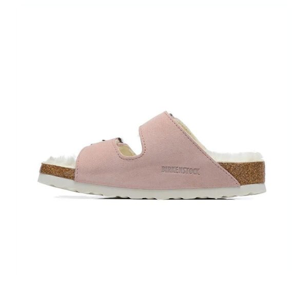 TCG - Birkenstock Arizona Shearling Sandali in Pelle Rosa Unisex - Pink
