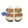 TCG - Birkenstock Arizona Shearling Sandali in Pelle Marrone Chiaro Unisex - Brown