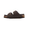TCG - Birkenstock Arizona Shearling Sandali in Pelle Marrone Scuro Unisex - Brown