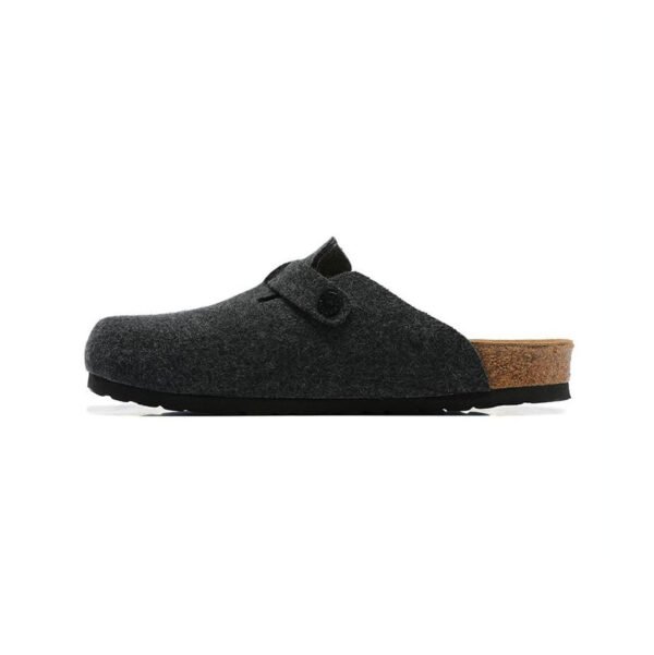 Arstore - Birkenstock Boston Zoccoli Scamosciati Grigio Scuro Unisex - Grey