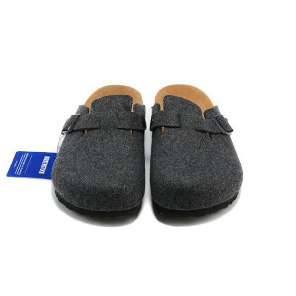 Arstore - Birkenstock Boston Zoccoli Scamosciati Grigio Scuro Unisex - Grey