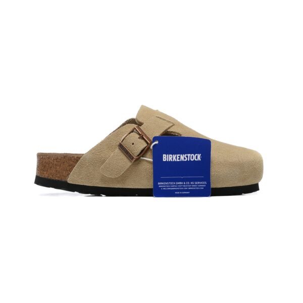 Arstore - Birkenstock Boston Zoccoli Scamosciati Beige Unisex