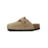 Arstore - Birkenstock Boston Zoccoli Scamosciati Beige Unisex